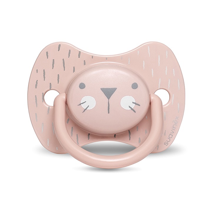 Suavinex Smoczek Fizjologiczny HYGGE 18M+ Kotek Różowy