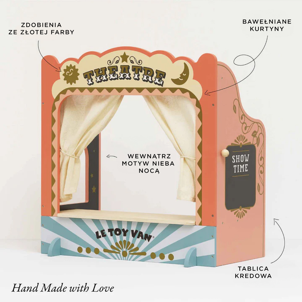 Le Toy Van – Drewniany teatr lalek FSC dla dzieci 3+