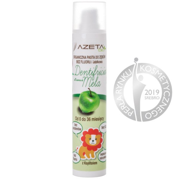 Azeta Bio Pasta do Zębów Jabłkowa Bez Fluoru 0-3lata