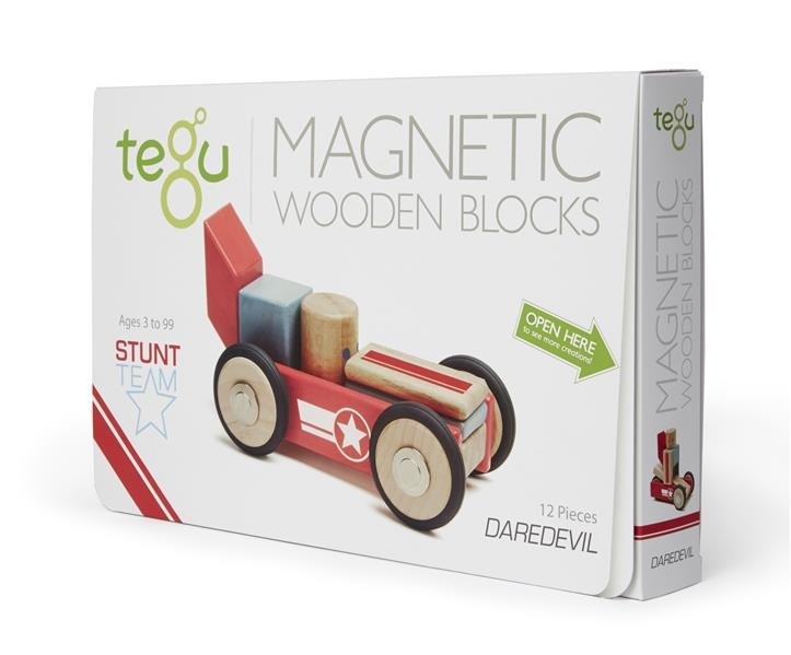Tegu, Drewniane klocki magnetyczne STUNT TEAM Daredevil