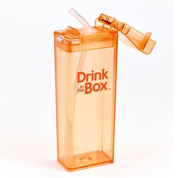 Drink In The Box Bidon ze słomką Orange 350ml