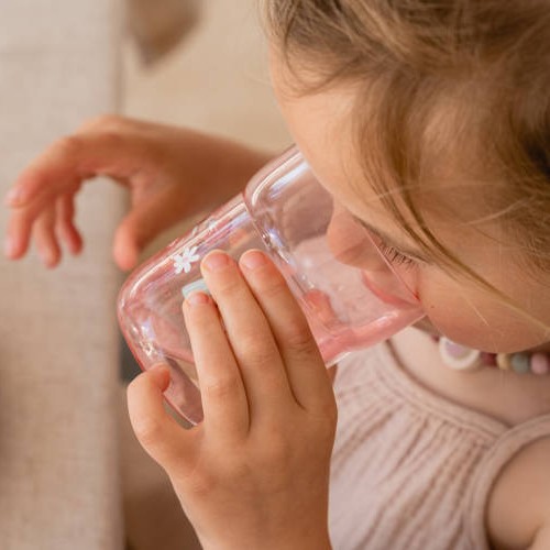 Little Dutch, Szklanka dla dzieci Mio Flowers & Butterflies