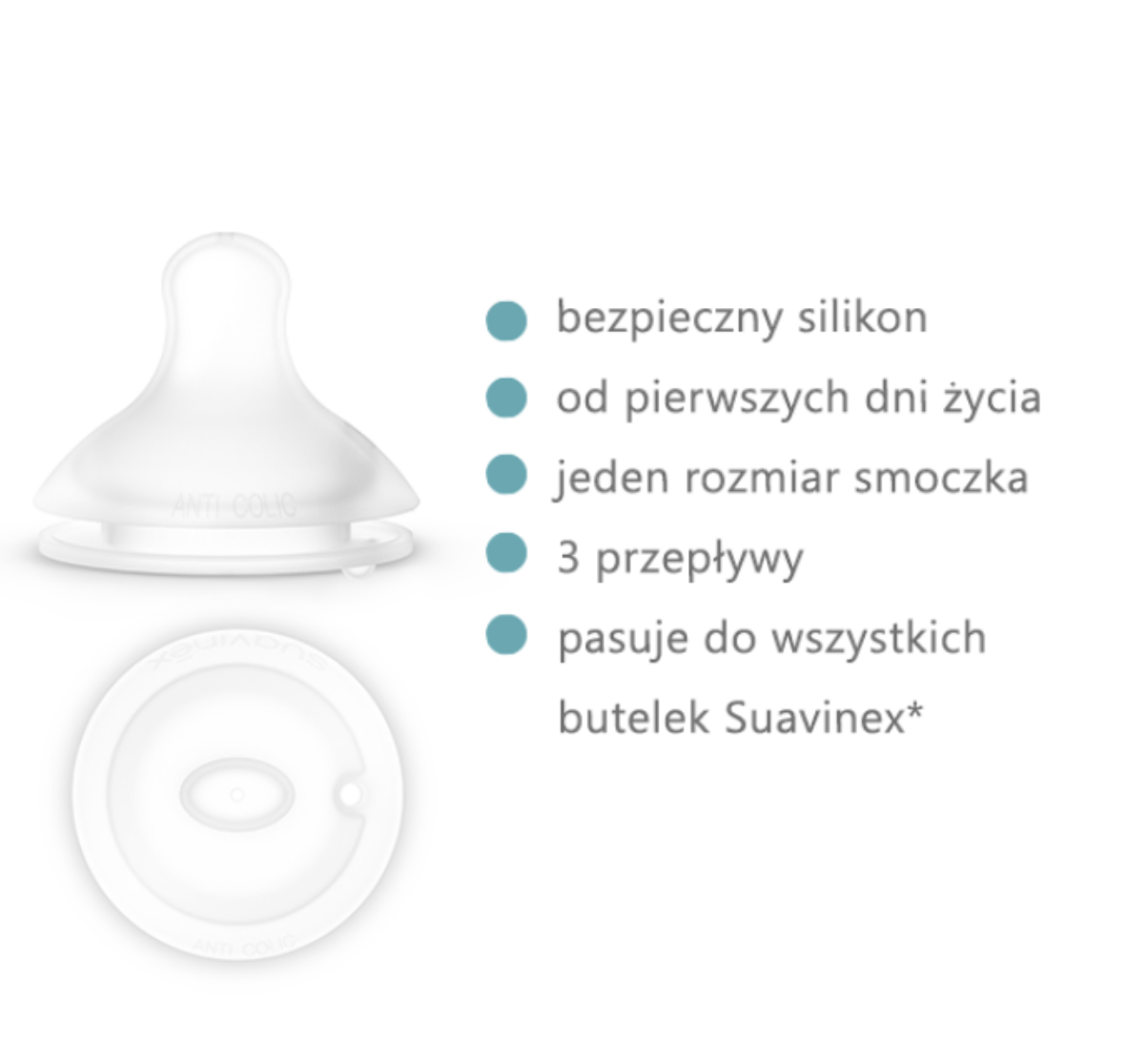 Suavinex Smoczki XS Pro 2 szt. Średni Przepływ 3m+