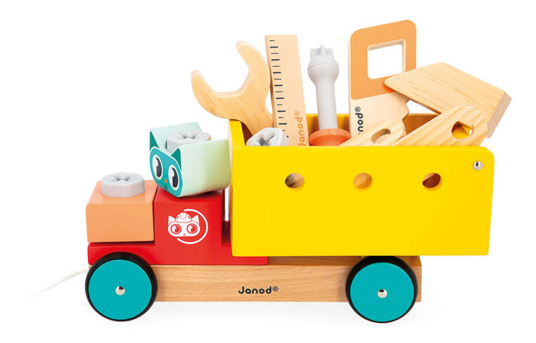 Janod Ciężarówka Drewniana do Składania Brico'Kids 2+