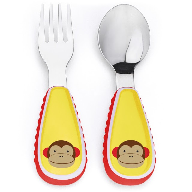 Skip Hop Sztućce Zoo Małpka 12m+