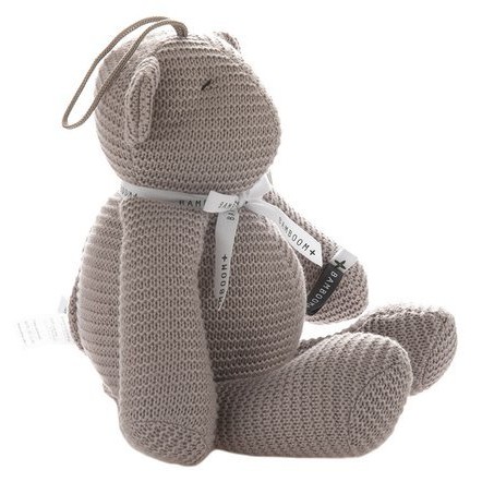 Bamboom Miękki miś z pozytywką 40cm szary 0+