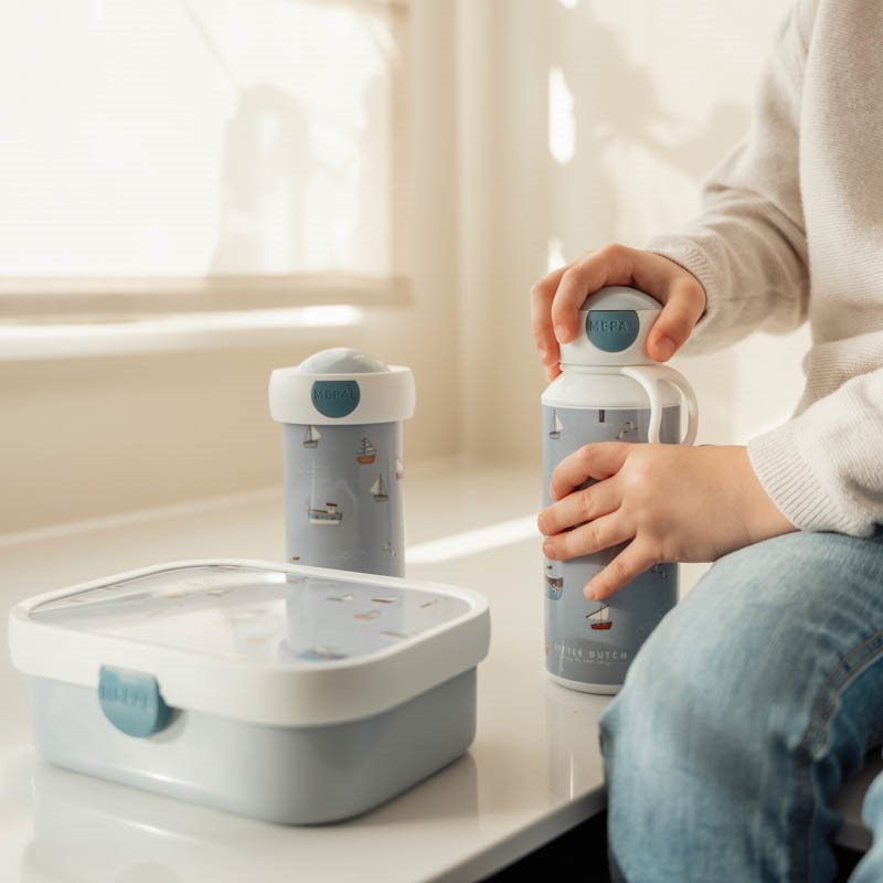 Little Dutch,  Zestaw lunch box  i bidon  Sailors Bay