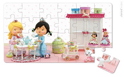 Janod Puzzle 2w1 Róża Bawi Się w Księżniczkę 4+ | PS13817