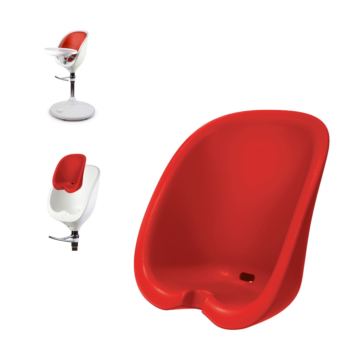 Brother Max wysokie krzesełko Scoop + wkładka