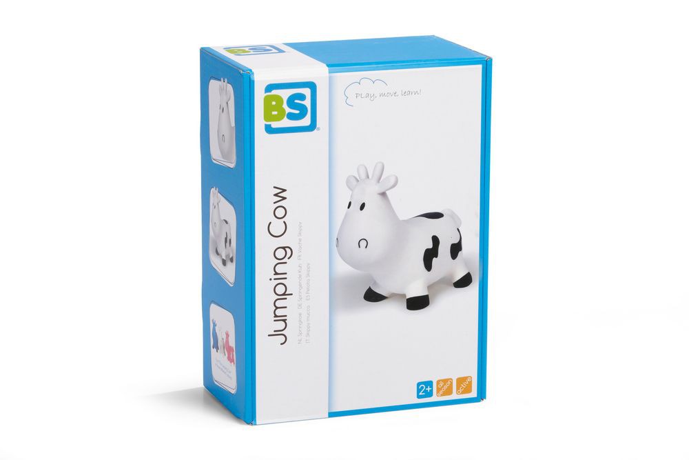 Skoczek Krówka Biało-czarna 3+ | Zabawka na biegunach