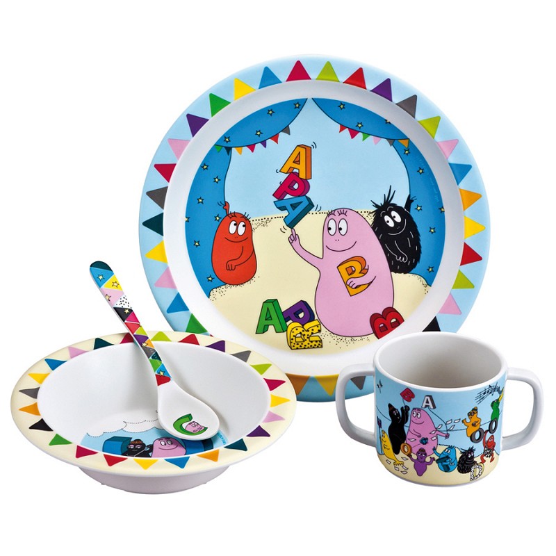 Zestaw Obiadowy Barbapapa Alfabet 12+m