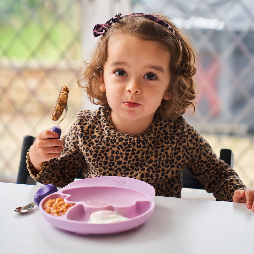 Nana's Manners Widelec i Łyżka Etap 2 12M+ Purple