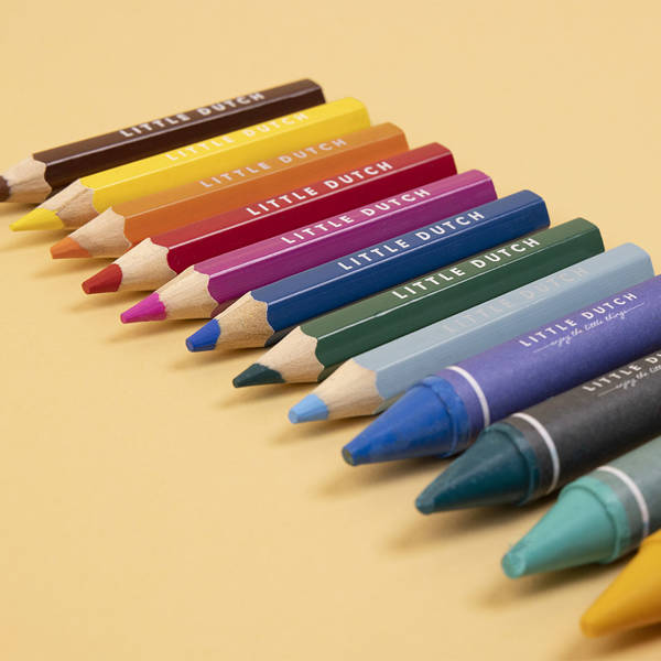 Little Dutch Kredki woskowe 8 sztuk 2+