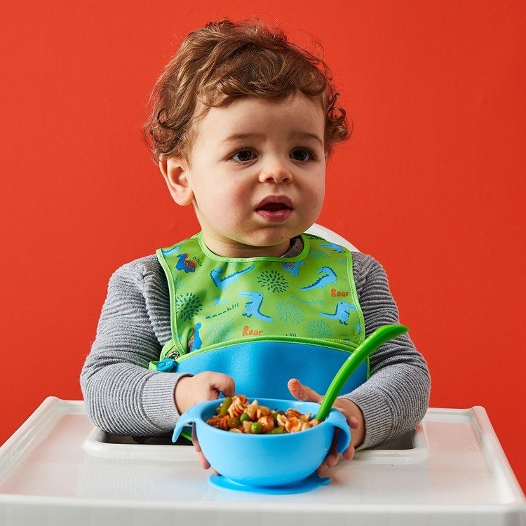 B.Box Silikonowa miseczka z przyssawką i łyżeczką 6m+