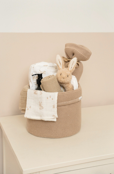 Little Dutch Przytulaczek do smoczka Bunny Muślinowy 0+ | Fabryka Wafelków