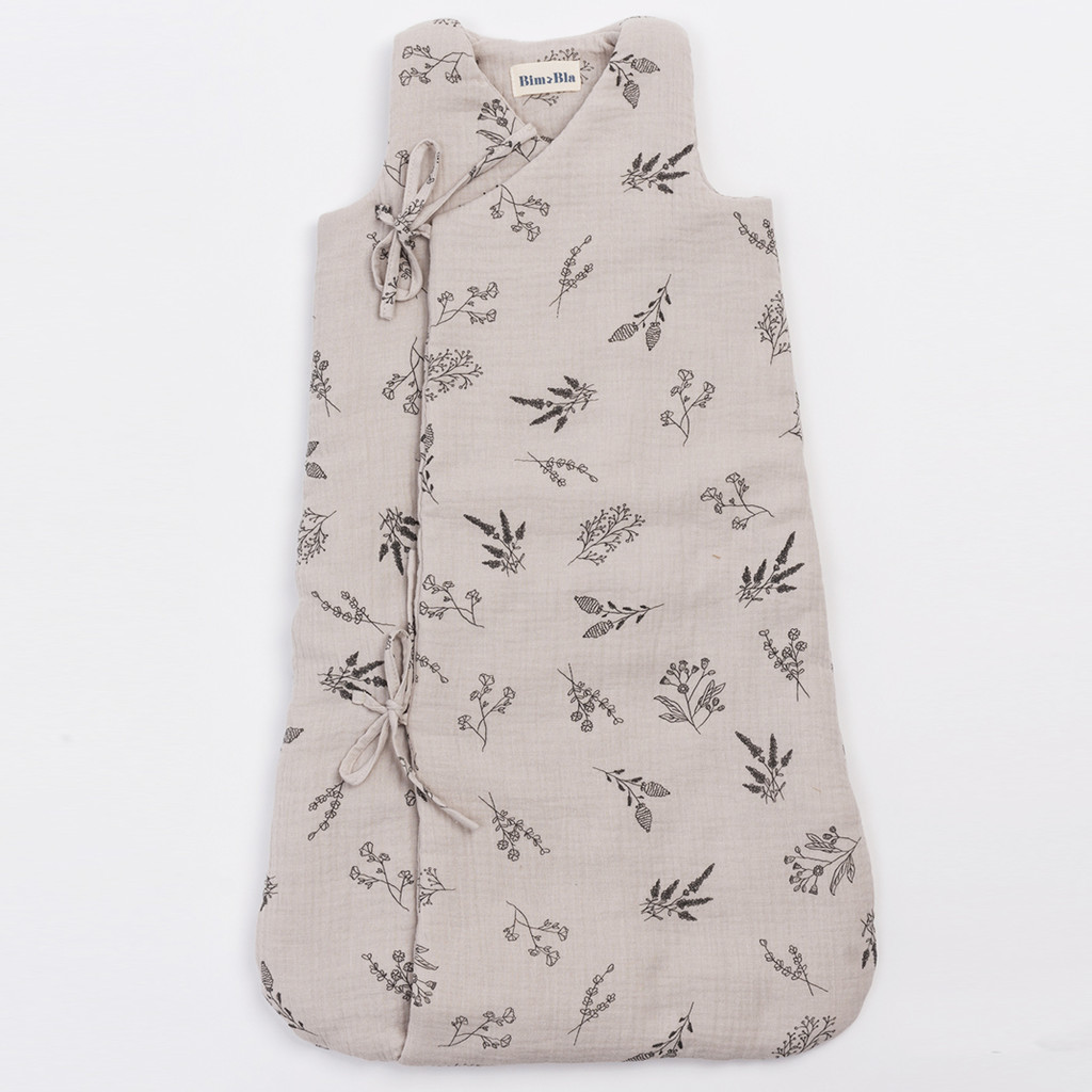 BimBla Śpiworek Niemowlęcy Botanical Beige 0-6m