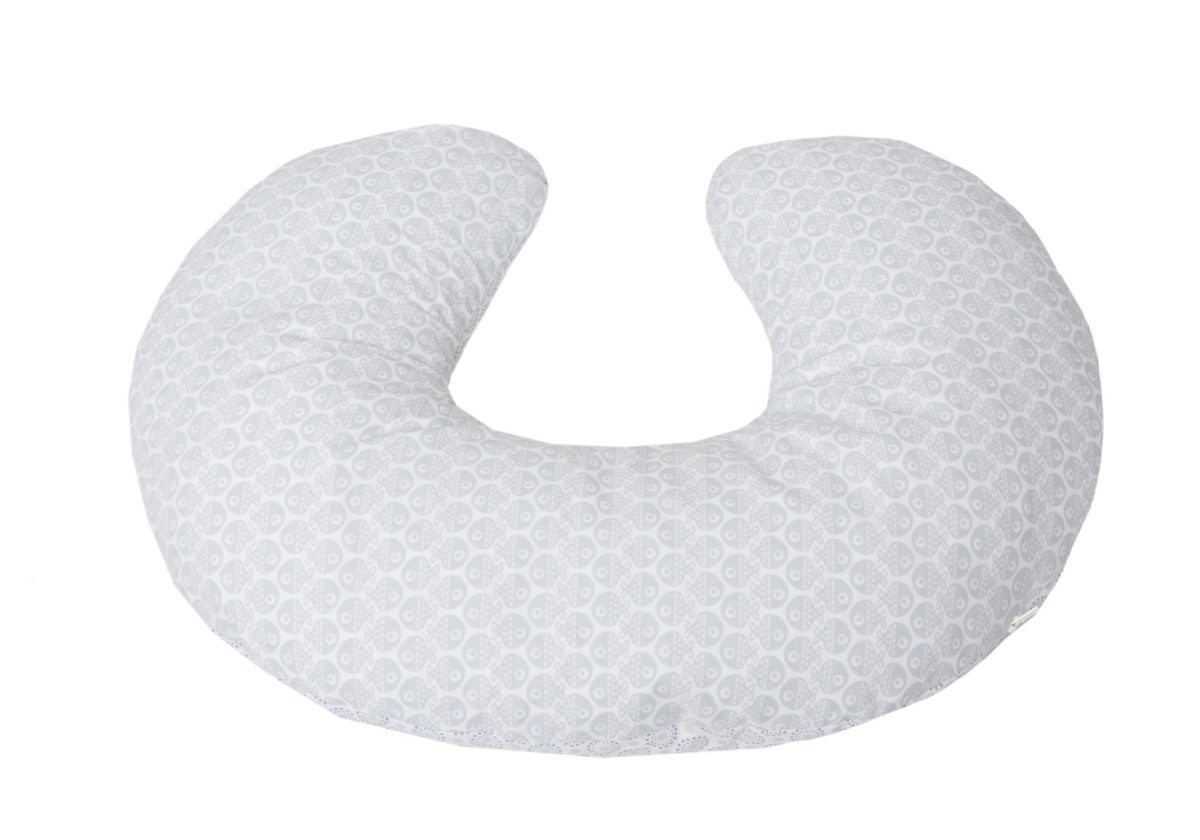 Motherhood Poduszka Fasolka orkiszowa Niebieskie rybki