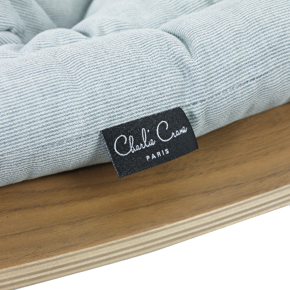 Charlie Crane Leżaczek Levo Orzech Aruba Blue 0+