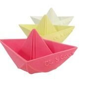 Oli and Carol, Zabawka do kąpieli Łódka Origami Pink