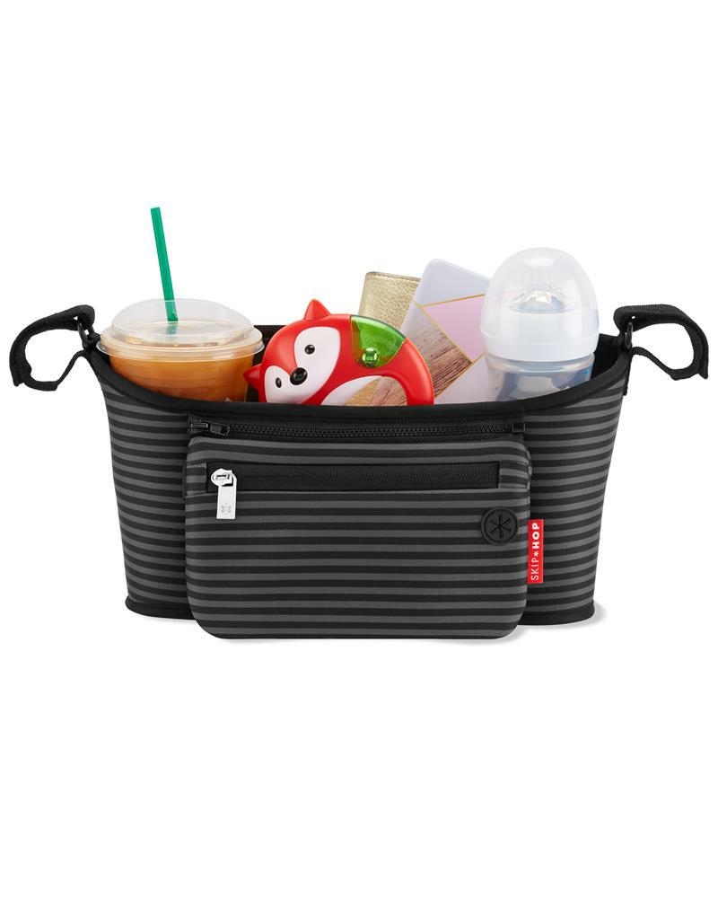 Skip Hop Organizer do wózka Black/Grey Stripe