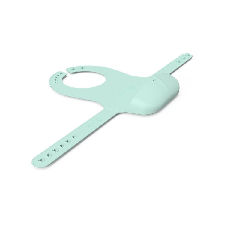 Everyday Baby Śliniak Silikonowy Kieszonka Miętowy 6m+