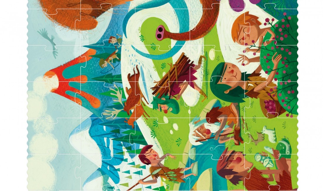 Londji Puzzle Podróż do Prehistorii 100el 3+