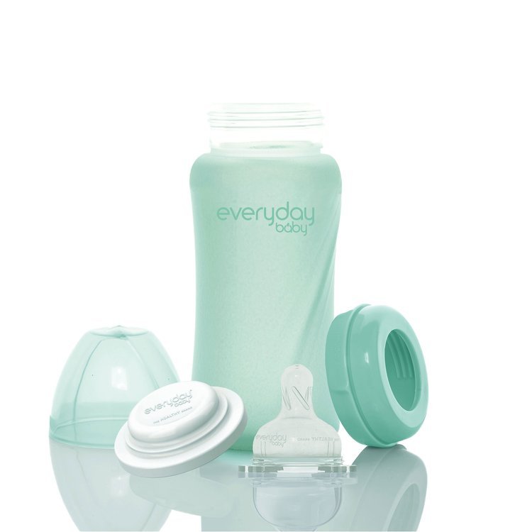 Everyday Baby Szklana butelka M 240ml miętowa 3-6m+