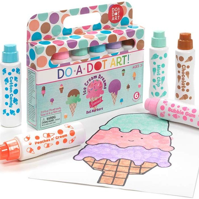 Do-A-Dot Art Pachnące Flamastry Kropkowe 6 kolorów 3+