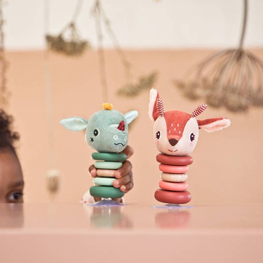 Lilliputiens Grzechotka Smok Joe z przyssawką 6m+