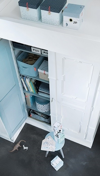 Done by Deer Pudełka Małe 2 szt. Blue - Organizacja Pokoju Dziecięcego