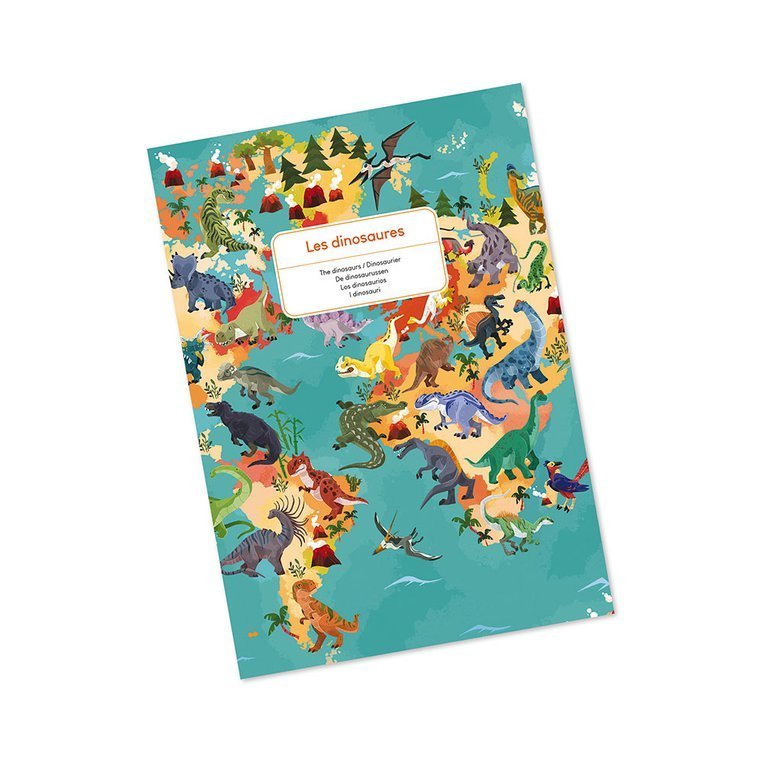 Janod Puzzle Edukacyjne Dinozaury 3D 200el 6+