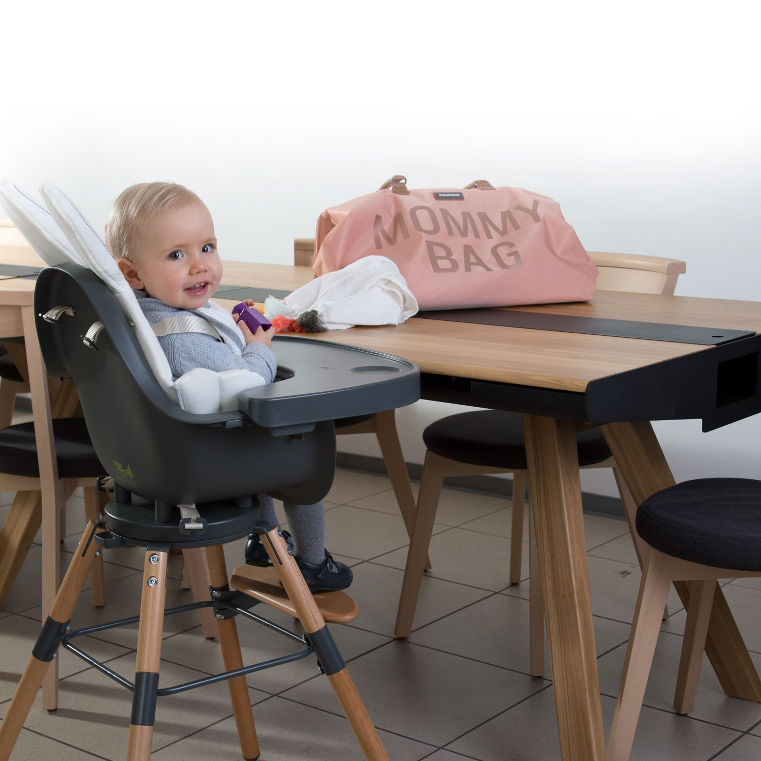 Childhome Torba podróżna Mommy Bag różowa