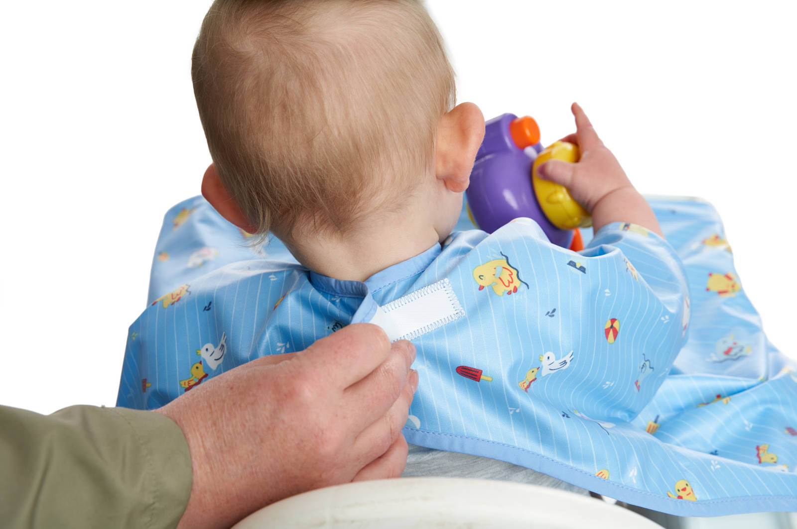 BIBaDO, Wodoodporny śliniak z krótkim rękawem BLW Duck Pool Party