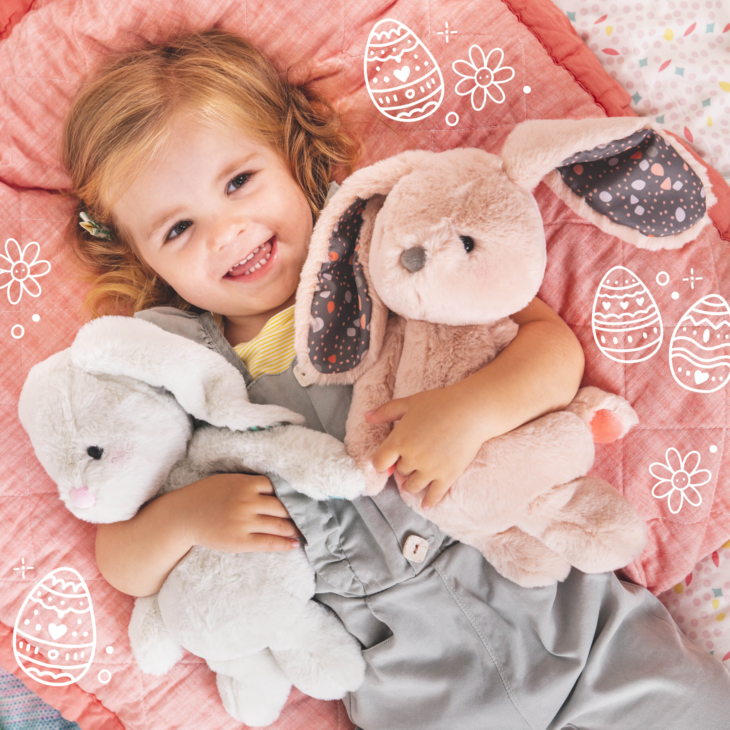 Btoys Króliczek Peppy-Mint Pluszowy Miękki 0+