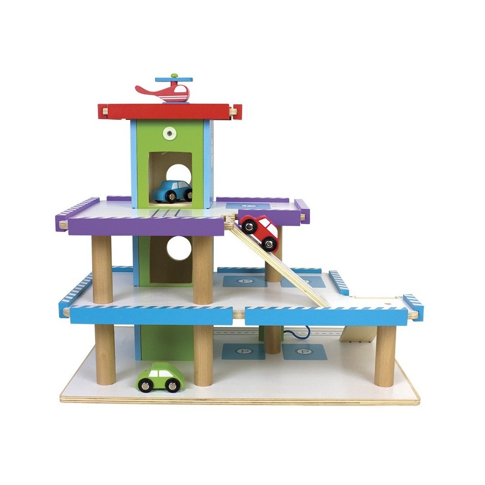 JaBaDaBaDo Drewniany Garaż Wielopoziomowy 3+ | Parking dla Aut