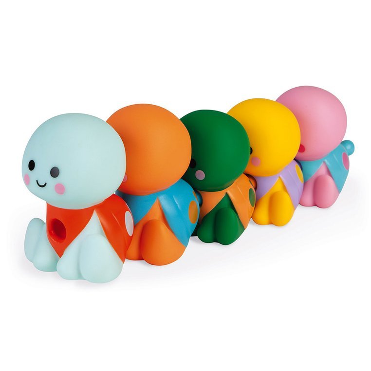 Janod, Zestaw figurek do kąpieli Rodzina żółwi 5 el. 10 m+