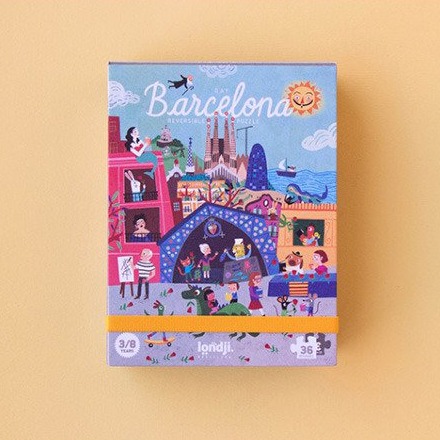 Londji Puzzle Dwustronne Barcelona 36el 3+