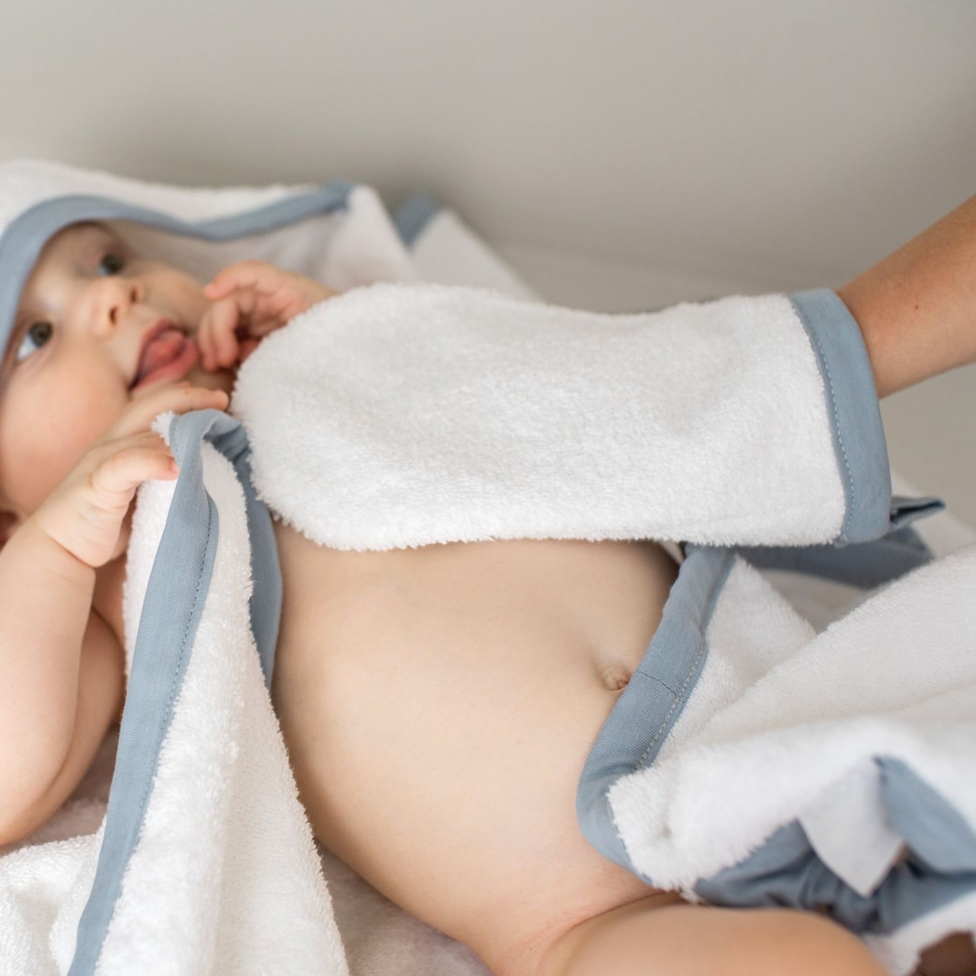 Poofi Myjka kąpielowa - dusty blue 0+