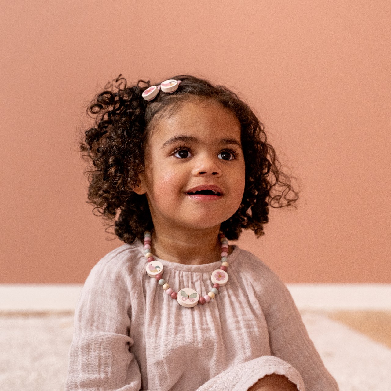 Little Dutch Biżuteria Drewniana Flowers & Butterflies 3+