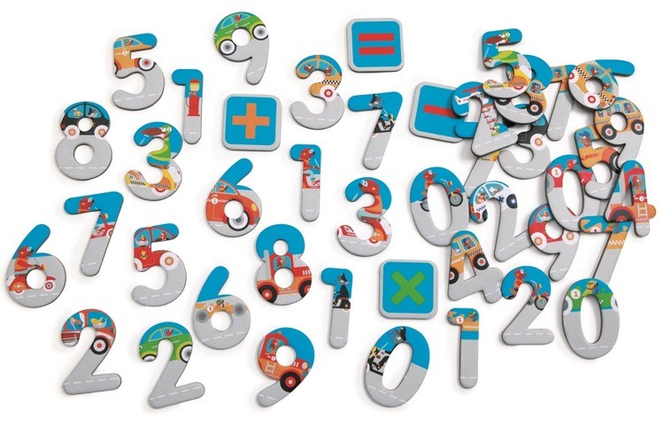 Scratch Magnetyczne Cyferki Miasto 60 szt. 3+