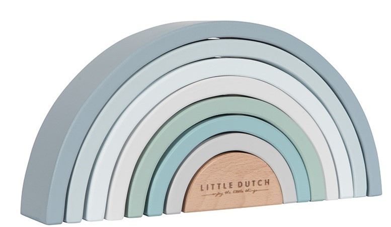 Little Dutch Tęcza Drewniana Błękitna 8el 1+