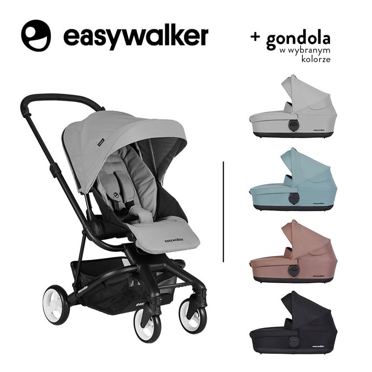 Easywalker Charley Wózek głęboko-spacerowy Cloud Grey 0+