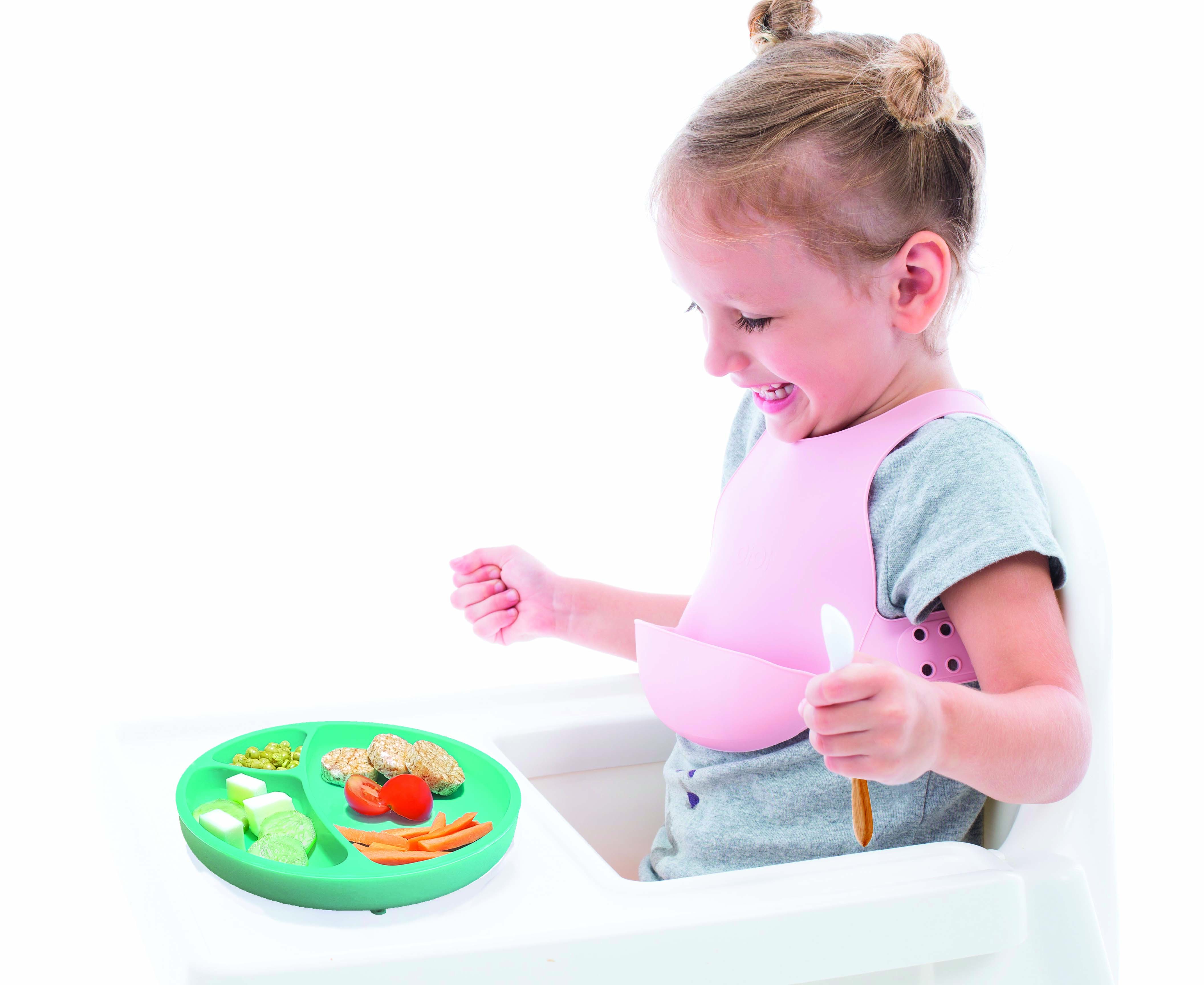 Minikoioi Talerzyk Silikonowy Zielony 6m+