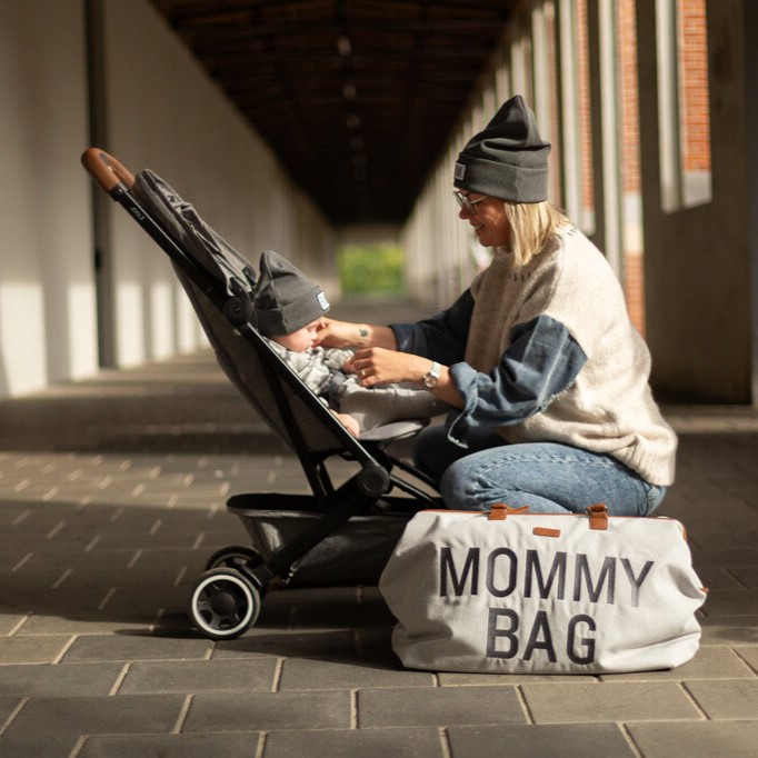 Childhome Torba Mommy Bag Canvas Szara - Praktyczna dla Mamy