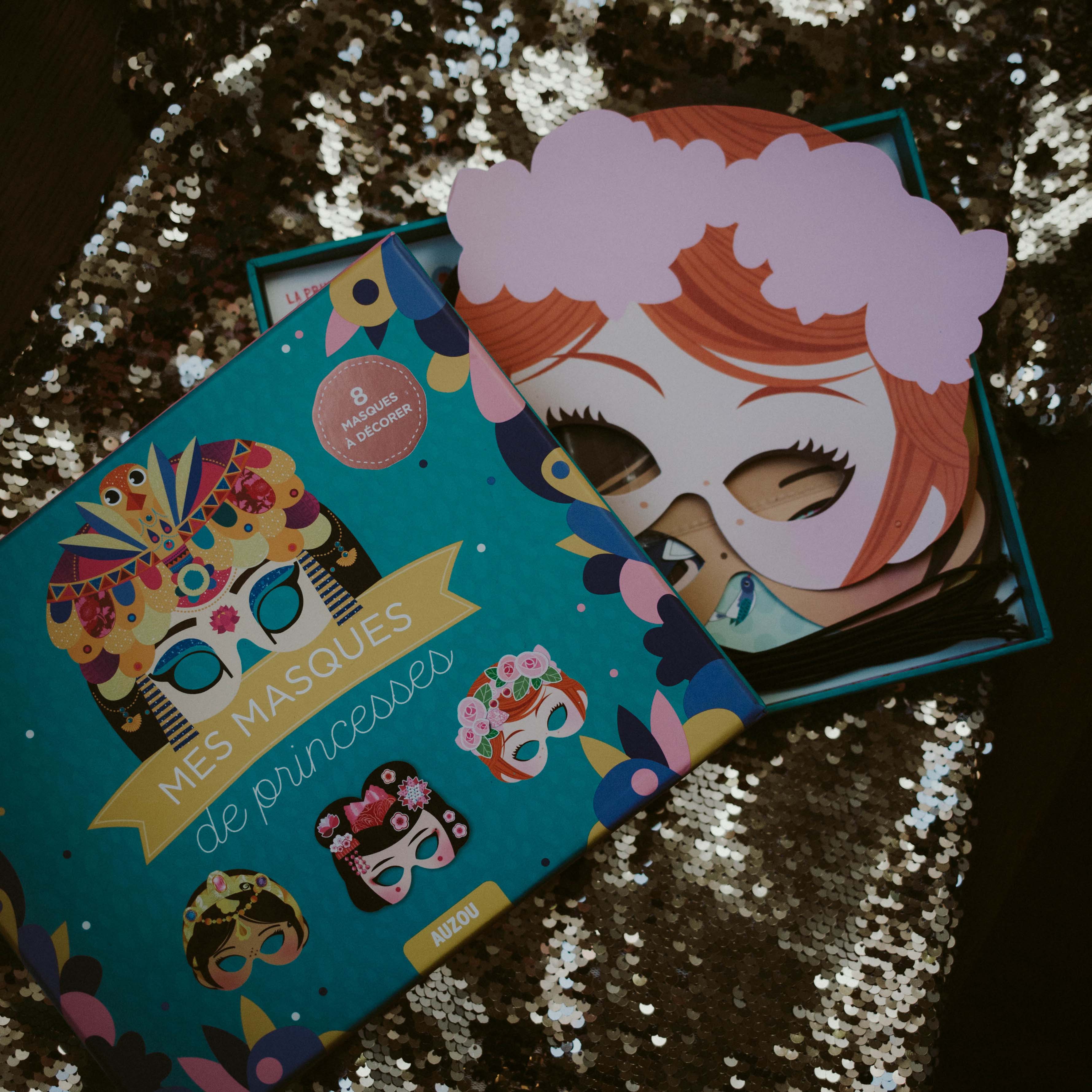 Auzou Maski DIY Księżniczki 5+ Zestaw 8 szt.