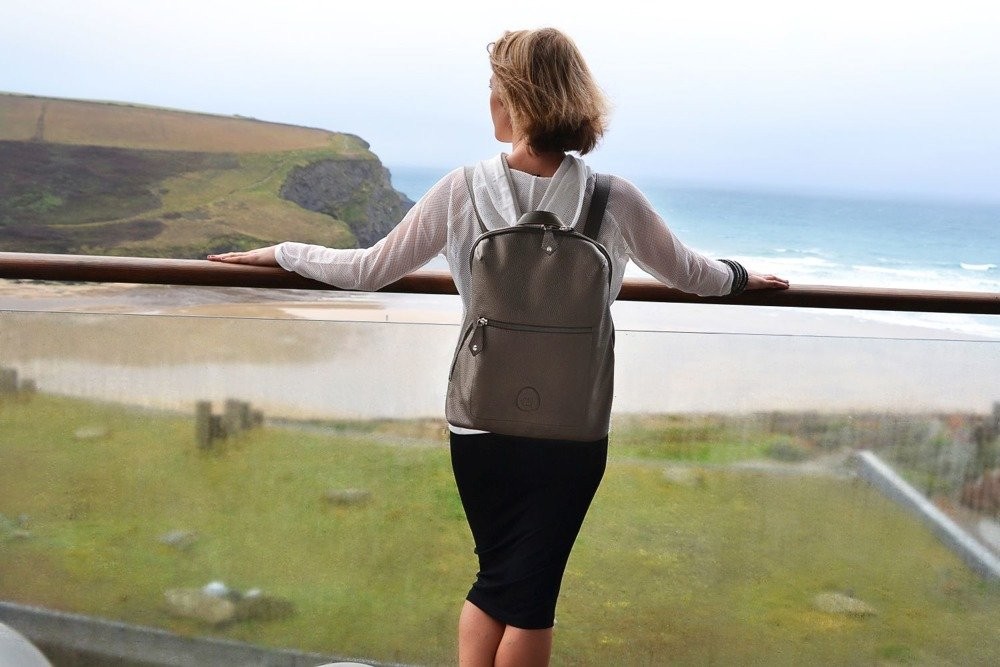 PacaPod Plecak dla Mamy Hartland Cynowy Eko-skóra