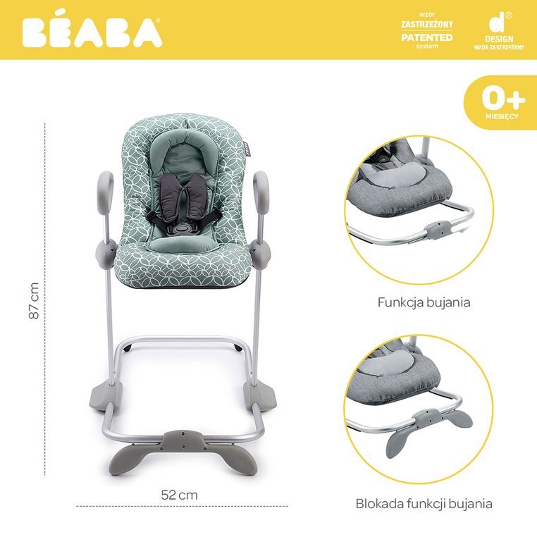 Beaba Leżaczek Up&Down III Leaves 0+ m