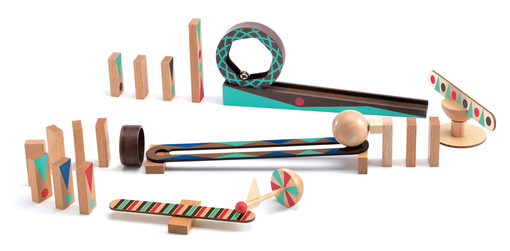 Djeco Zig & Go Zestaw 28 elementów 3+