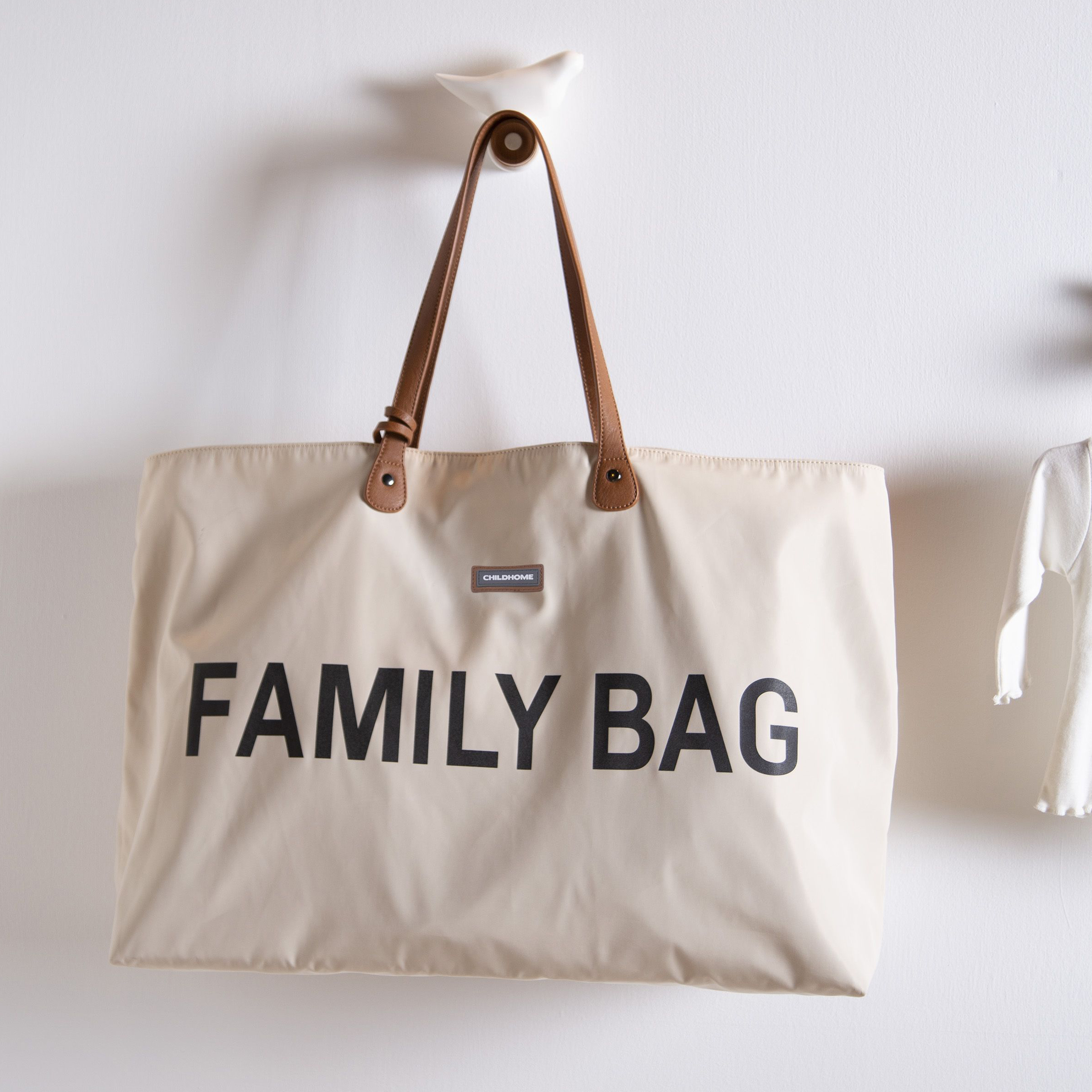 Childhome Torba Family Bag Kremowa dla rodziców 55cm