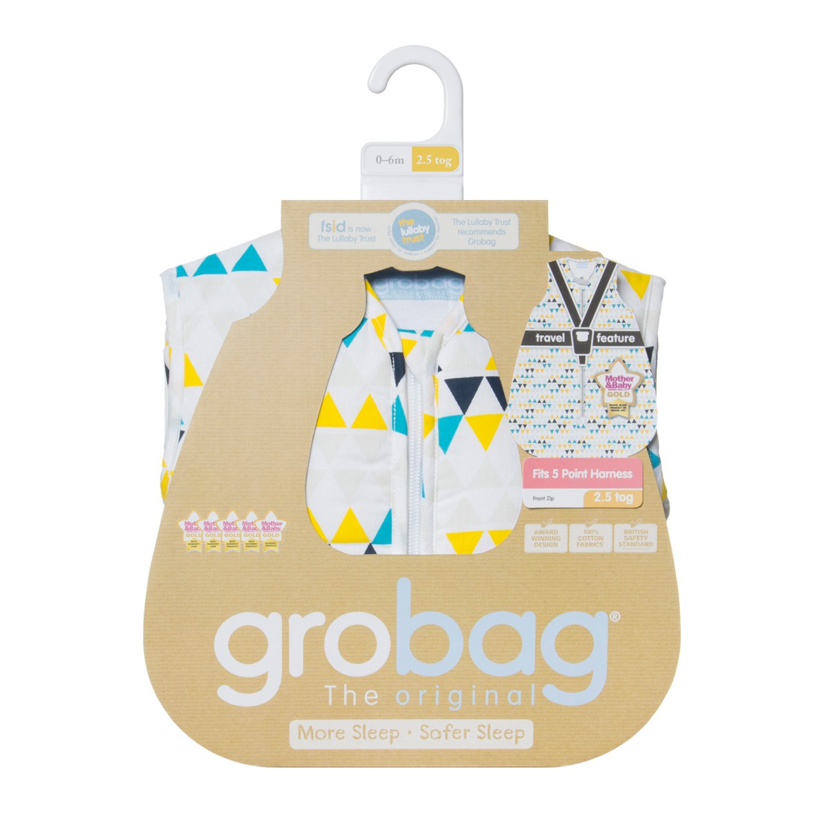 Gro Company Śpiworek Zig Zag Travel 2,5 tog 0-6 m-cy